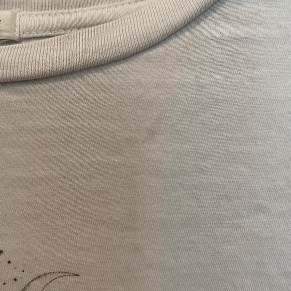 Garage Cropped White Sun and Moon T-Shirt - Picture 3 of 4